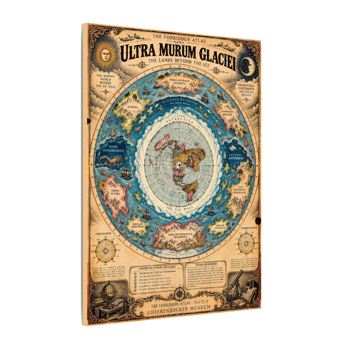 Ultra Murum Glaciei, The Forbidden Atlas Plate II | Canvas