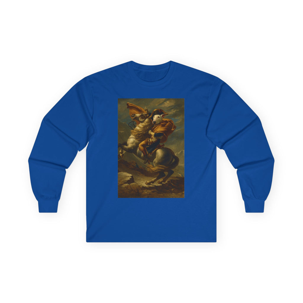 Bull Terrier Napoleon — after Jacques-Louis David, 1801 | Long Sleeve