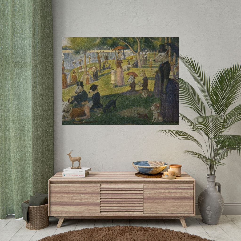 Bull Terrier A Sunday Afternoon on La Grande Jatte — after Georges Seurat, 1886 | Print