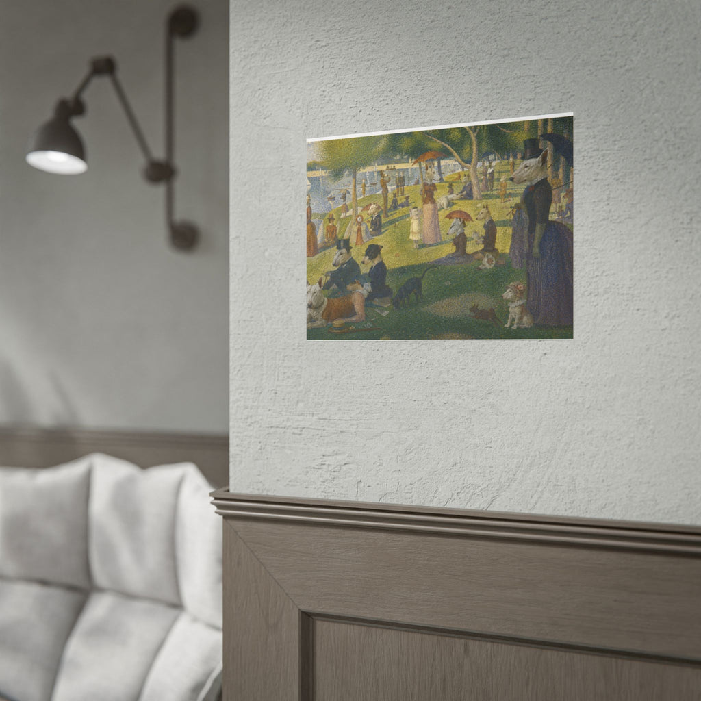 Bull Terrier A Sunday Afternoon on La Grande Jatte — after Georges Seurat, 1886 | Print