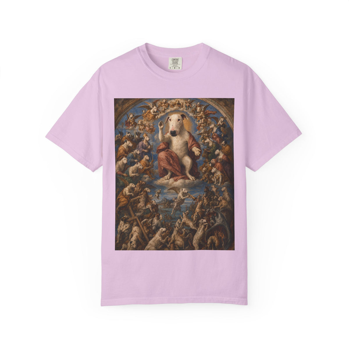 Bull Terrier The Last Judgement — after Michelangelo, 1541 | Garment-Dyed Tee
