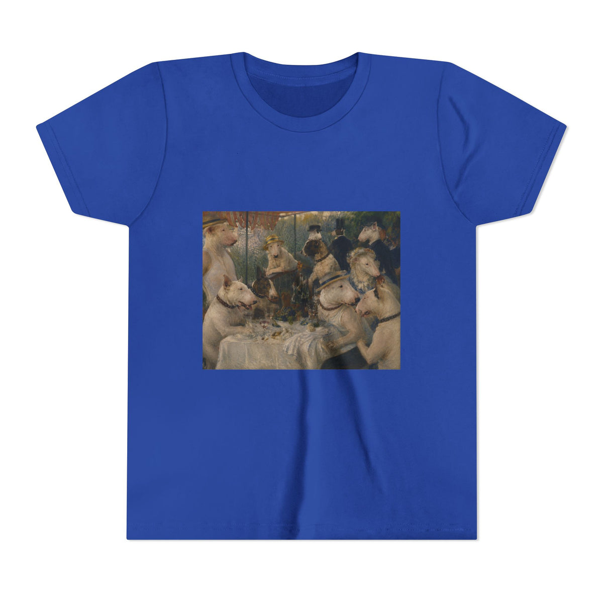 Bull Terrier Luncheon of the Boating Party — after Pierre-Auguste Renoir, 1881 | Youth Tee
