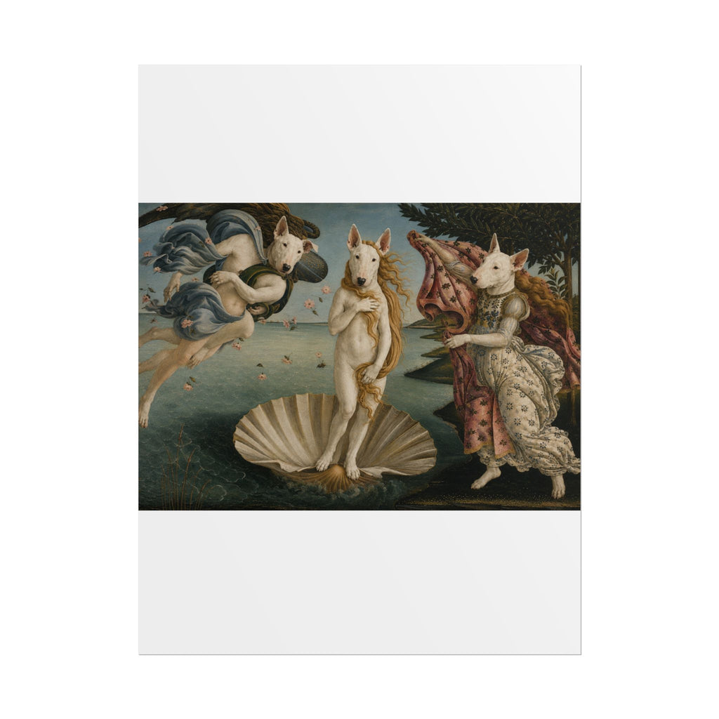Bull Terrier The Birth of Venus — after Sandro Botticelli, c.1485 | Print