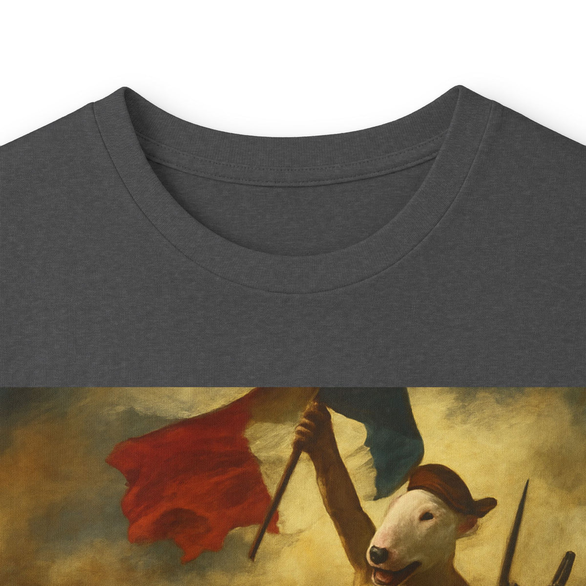 Bull Terrier Liberty Leading The People — after Eugene Delacroix, 1830 | Long Sleeve