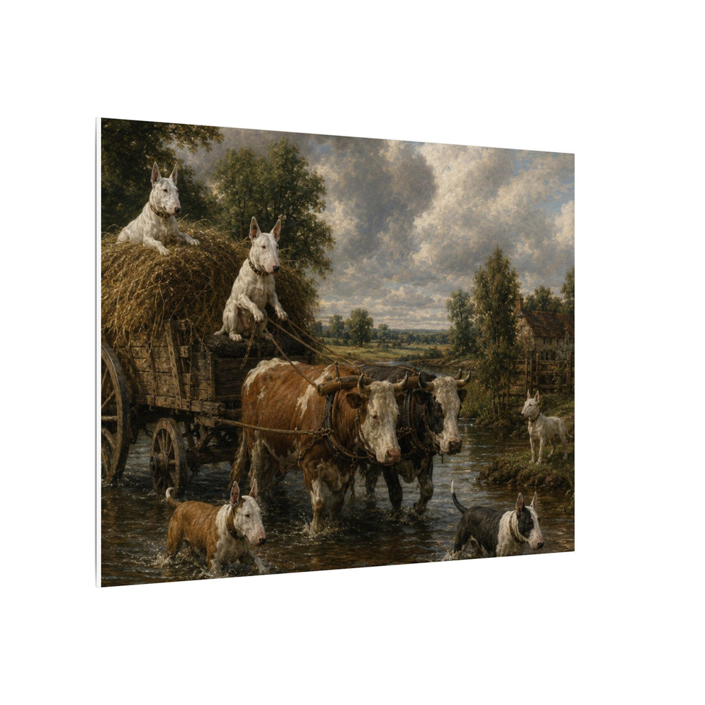 Bull Terrier The Hay Wain — after John Constable, 1821 | Canvas