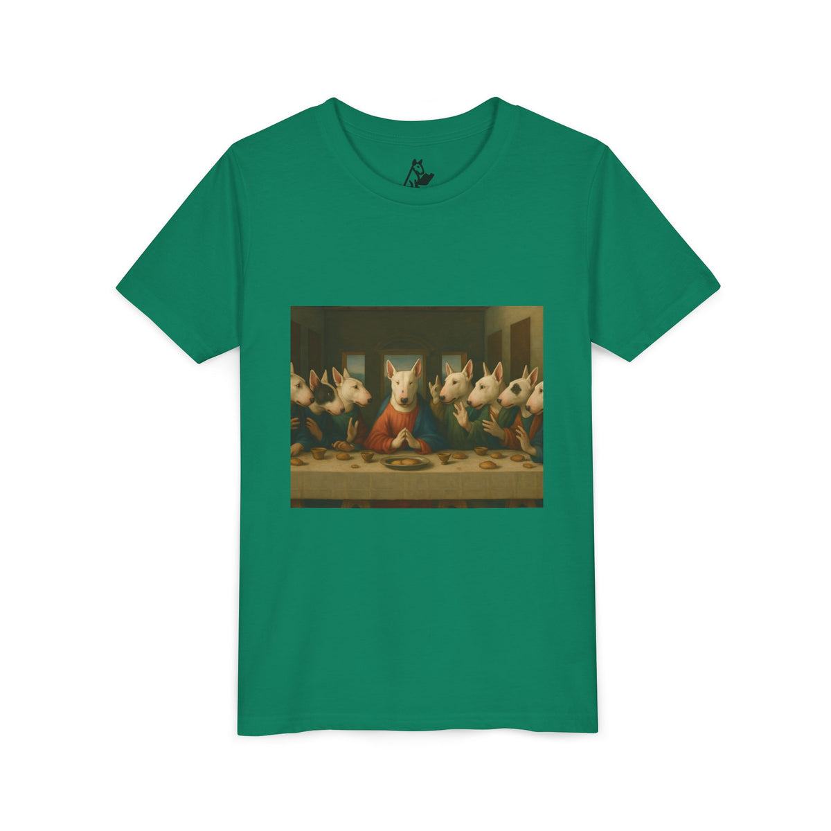 Bull Terrier The Last Supper — after Leonardo da Vinci, 1498 | Youth Tee