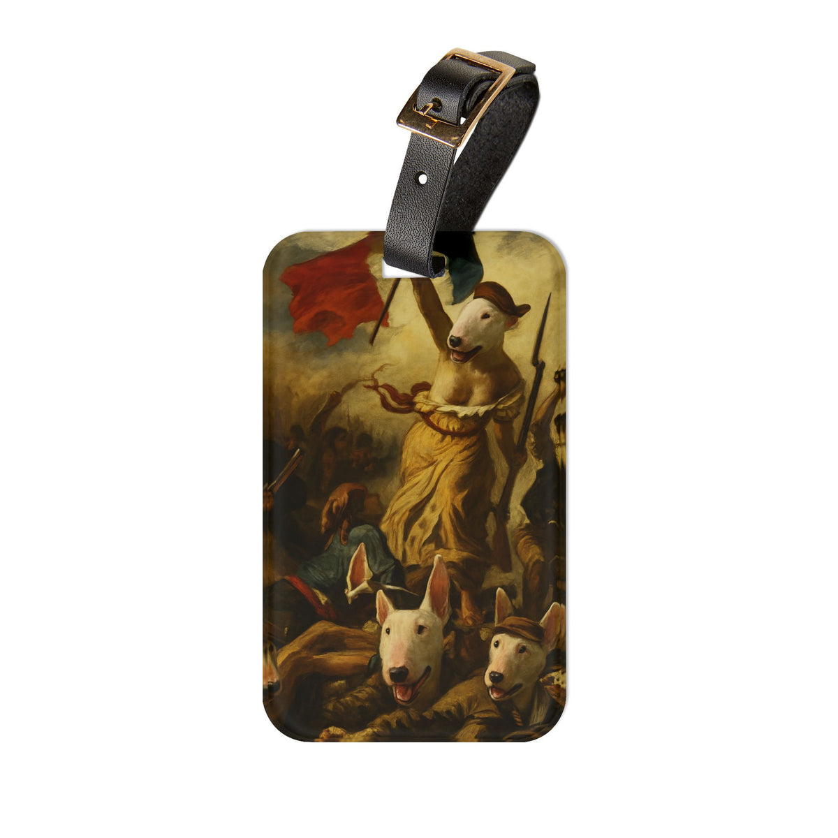Bull Terrier Liberty Leading the People — after Eugene Delacroix, 1830 | Luggage Tag