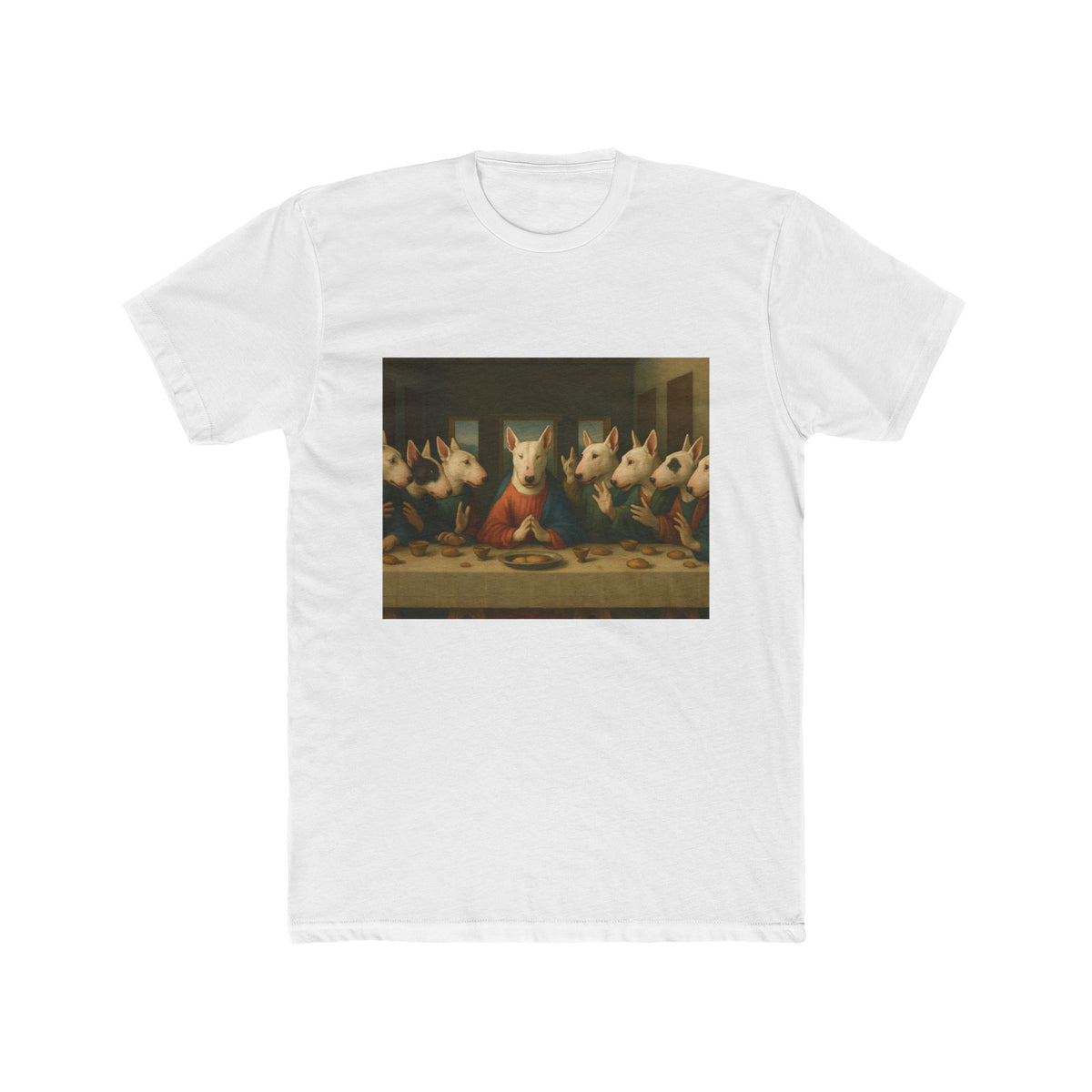 Bull Terrier The Last Supper — after Leonardo da Vinci, 1498 | Tee