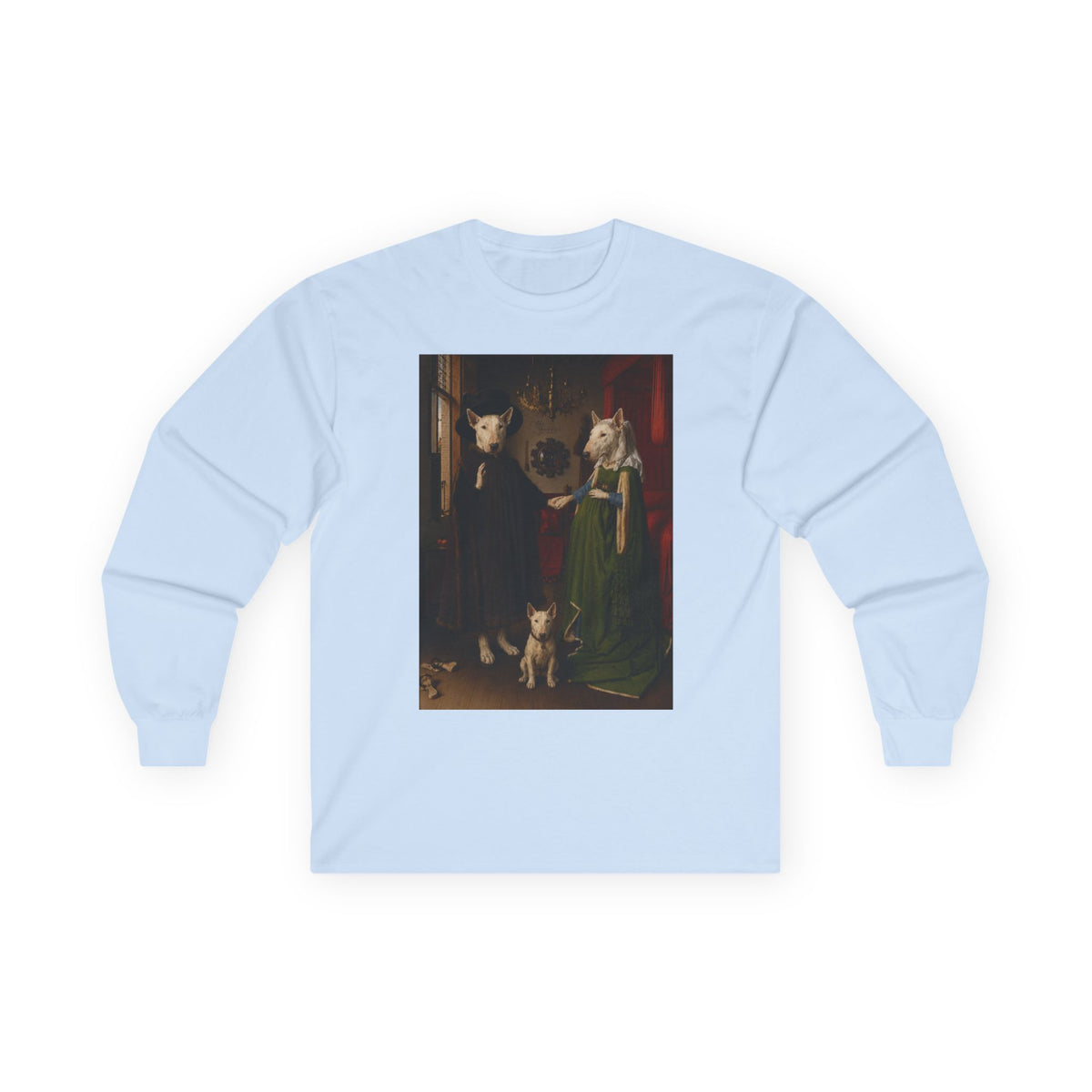 Bull Terrier The Arnolfini Portrait — after Jan van Eyck, 1434 | Long Sleeve