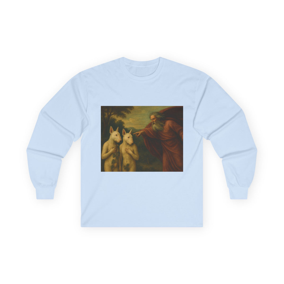 Bull Terrier The Rebuke Of Adam And Eve — after Domenichino, 1626 | Long Sleeve