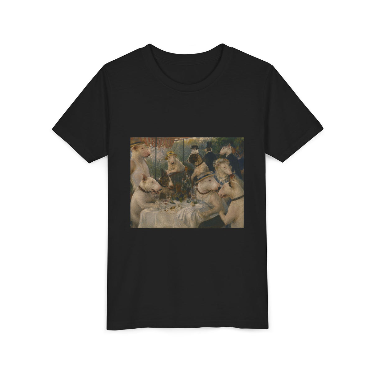 Bull Terrier Luncheon of the Boating Party — after Pierre-Auguste Renoir, 1881 | Youth Tee