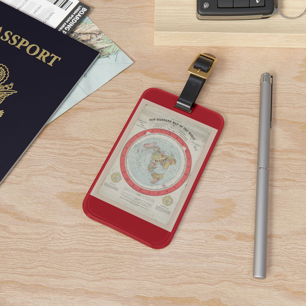 Gleason's New Standard Map of the World, 1892 | Luggage Tag