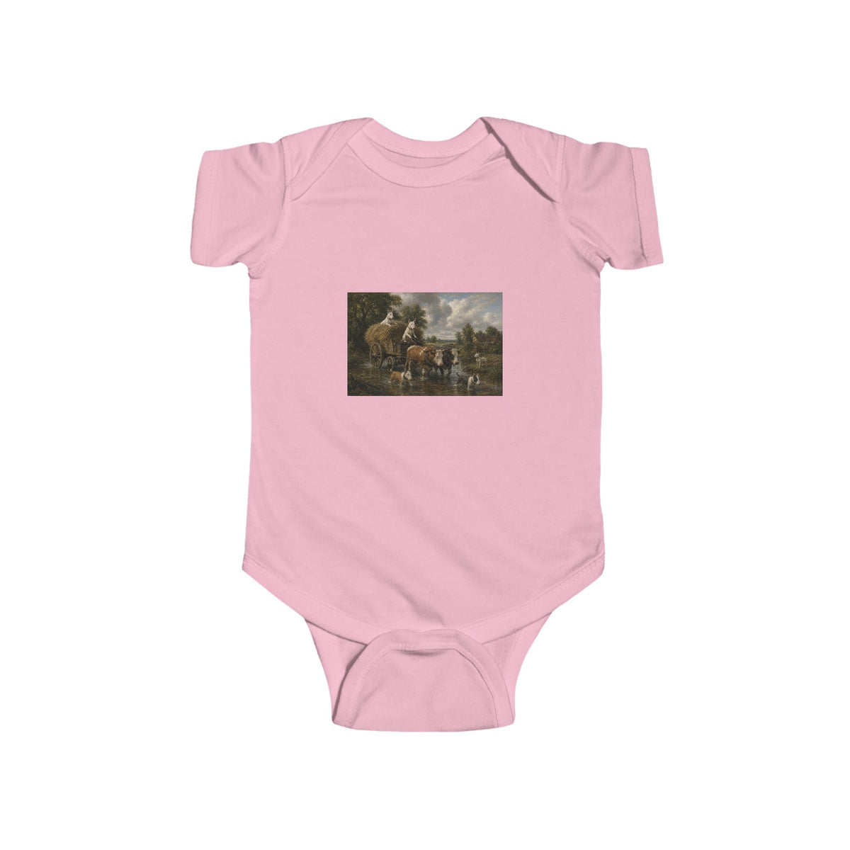 Bull Terrier The Hay Wain — after John Constable, 1821 | Bodysuit