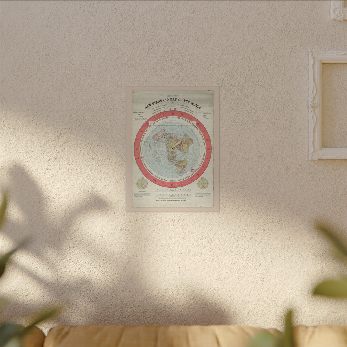 Gleason's New Standard Map of the World, 1892 | Canvas