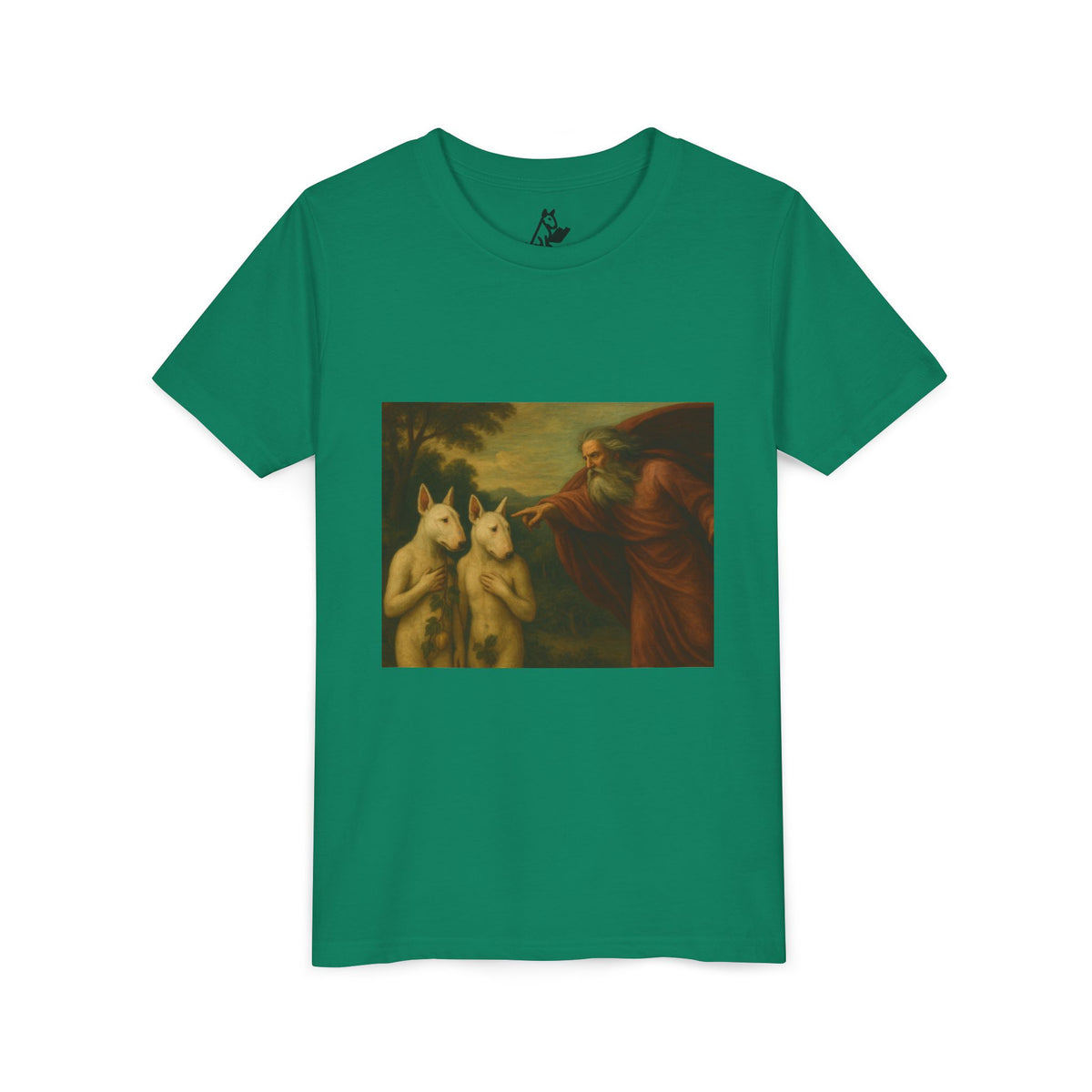 Bull Terrier The Rebuke of Adam and Eve — after Domenichino, 1626 | Youth Tee