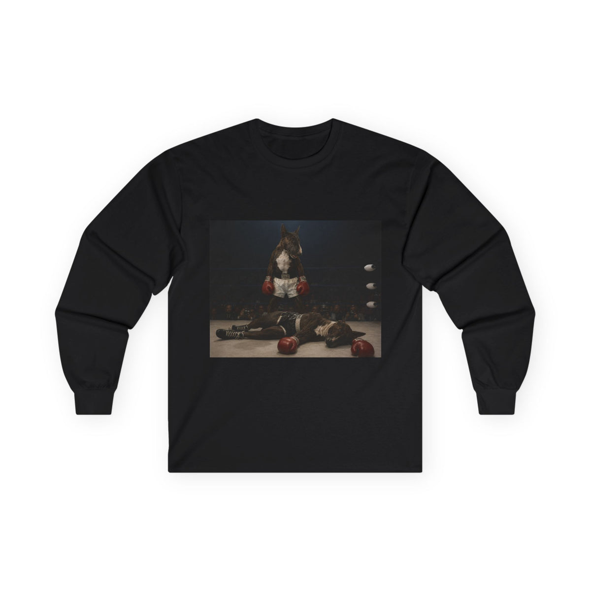 Bull Terrier Mona Lisa — after Leonardo da Vinci, c.1503 | Long Sleeve