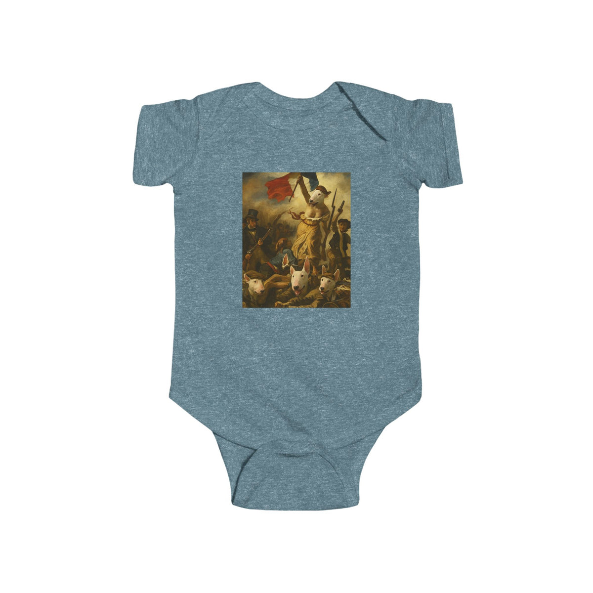 Bull Terrier Liberty Leading the People — after Eugene Delacroix, 1830 | Bodysuit