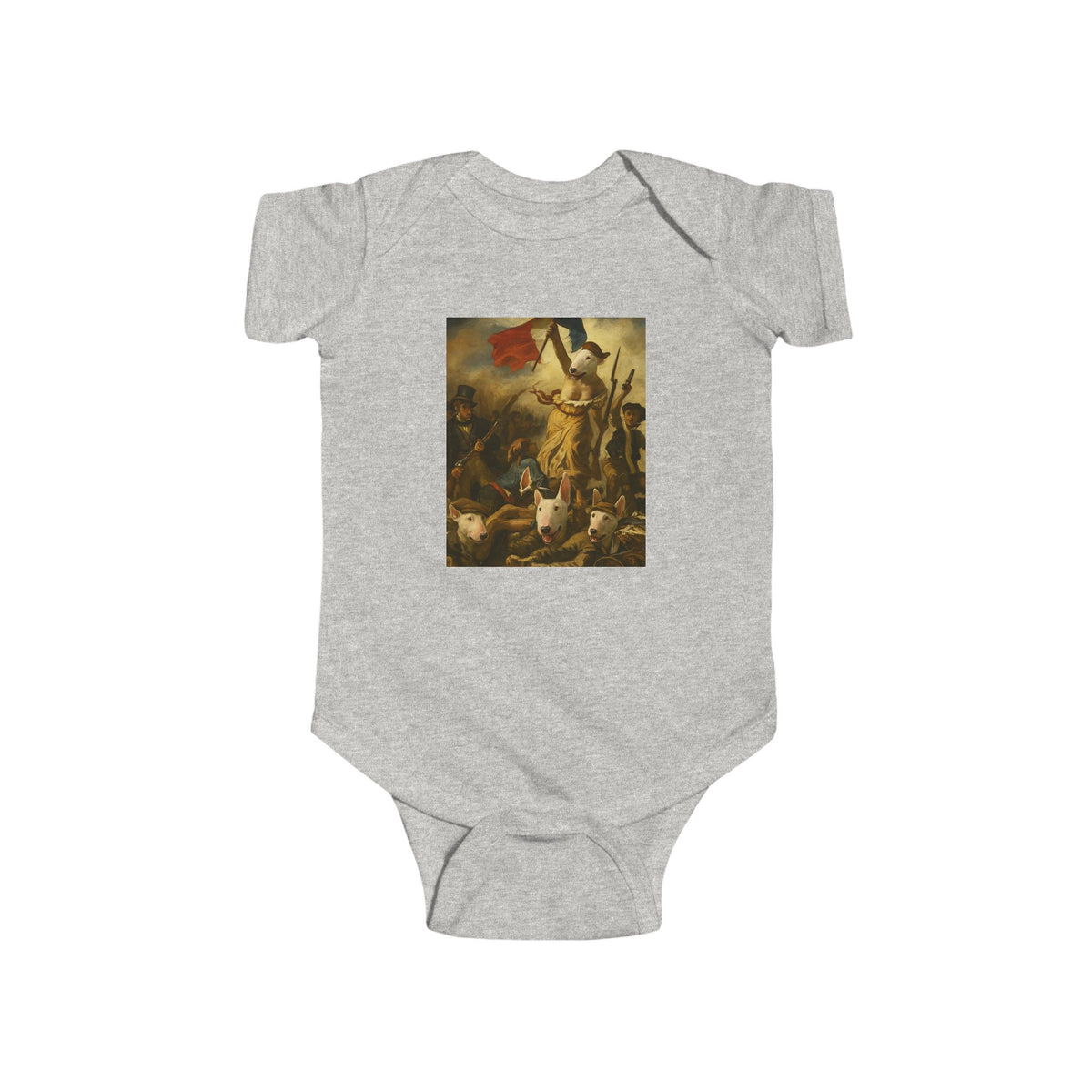 Bull Terrier Liberty Leading the People — after Eugene Delacroix, 1830 | Bodysuit