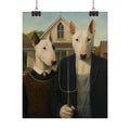 Bull Terrier American Gothic — after Grant Wood, 1930 | Print