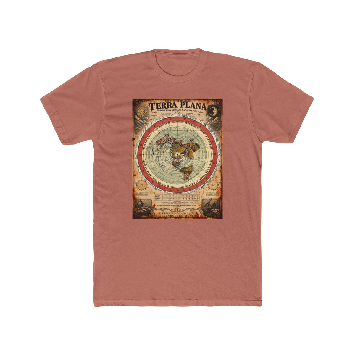 Terra Plana, The Forbidden Atlas Plate I | Unisex Cotton Crew Tee