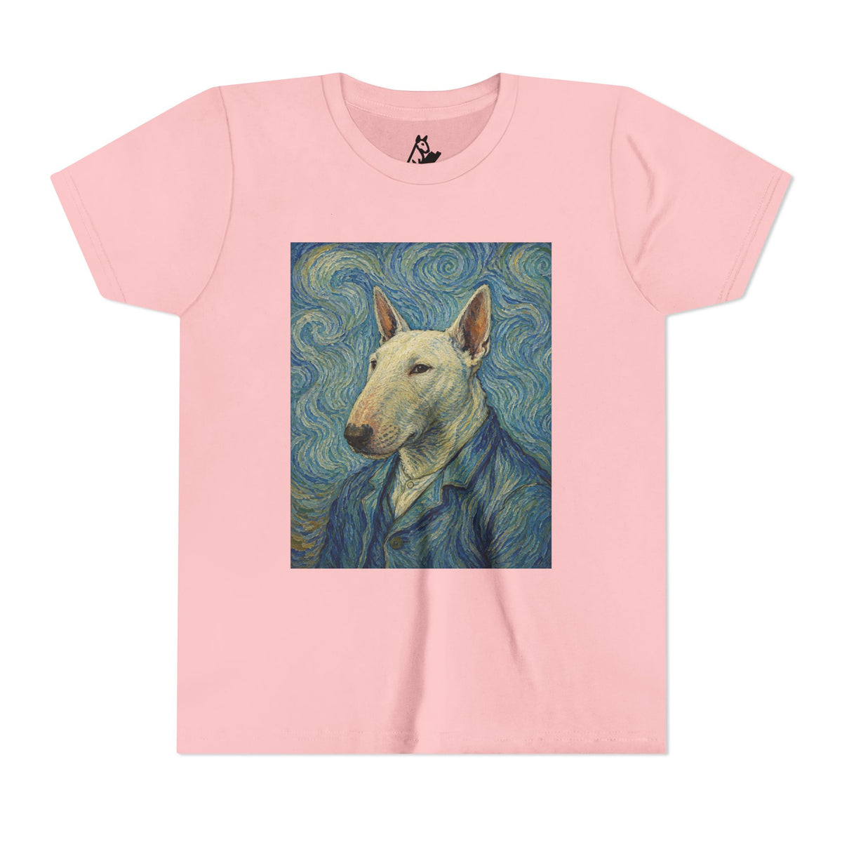 Bull Terrier Self-Portrait — after Vincent van Gogh, 1889 | Youth Tee