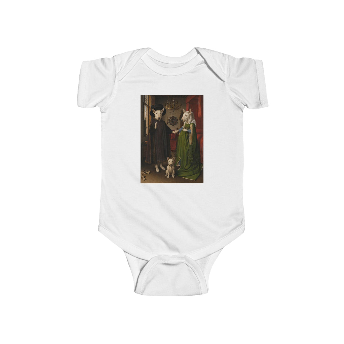 Bull Terrier The Arnolfini Portrait — after Jan van Eyck, 1434 | Bodysuit