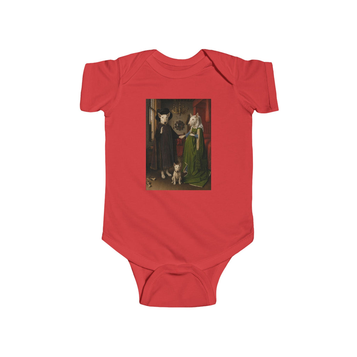 Bull Terrier The Arnolfini Portrait — after Jan van Eyck, 1434 | Bodysuit