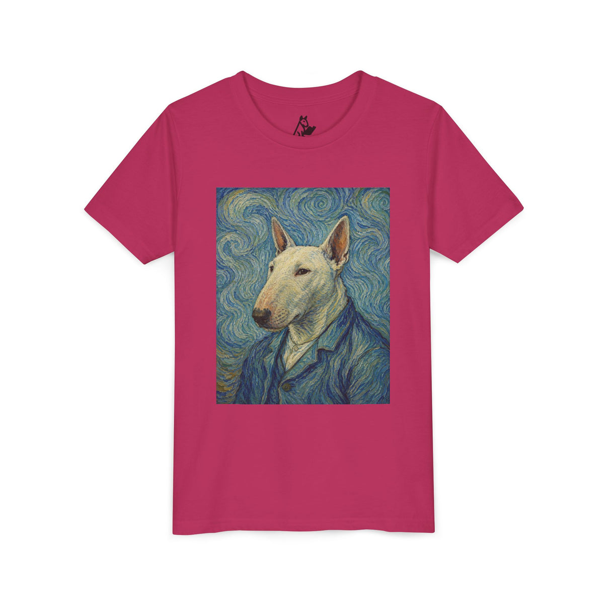 Bull Terrier Self-Portrait — after Vincent van Gogh, 1889 | Youth Tee