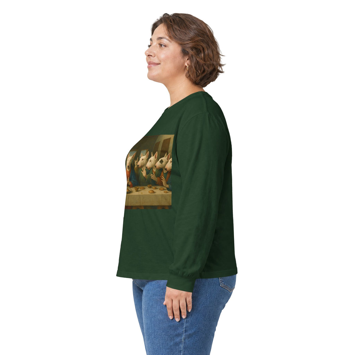 Bull Terrier The Last Supper — after Leonardo da Vinci, 1498 | Long Sleeve