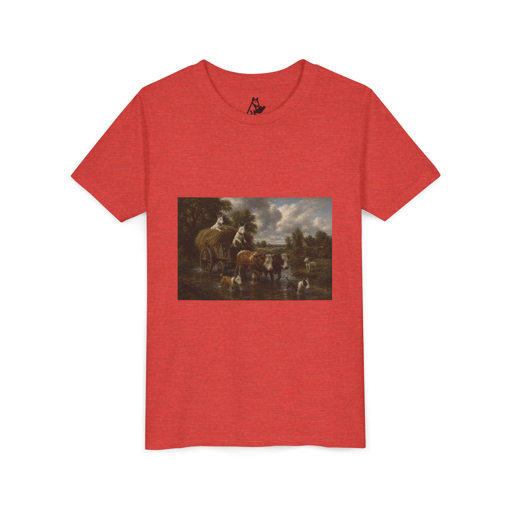 Bull Terrier The Hay Wain — after John Constable, 1821 | Youth Tee