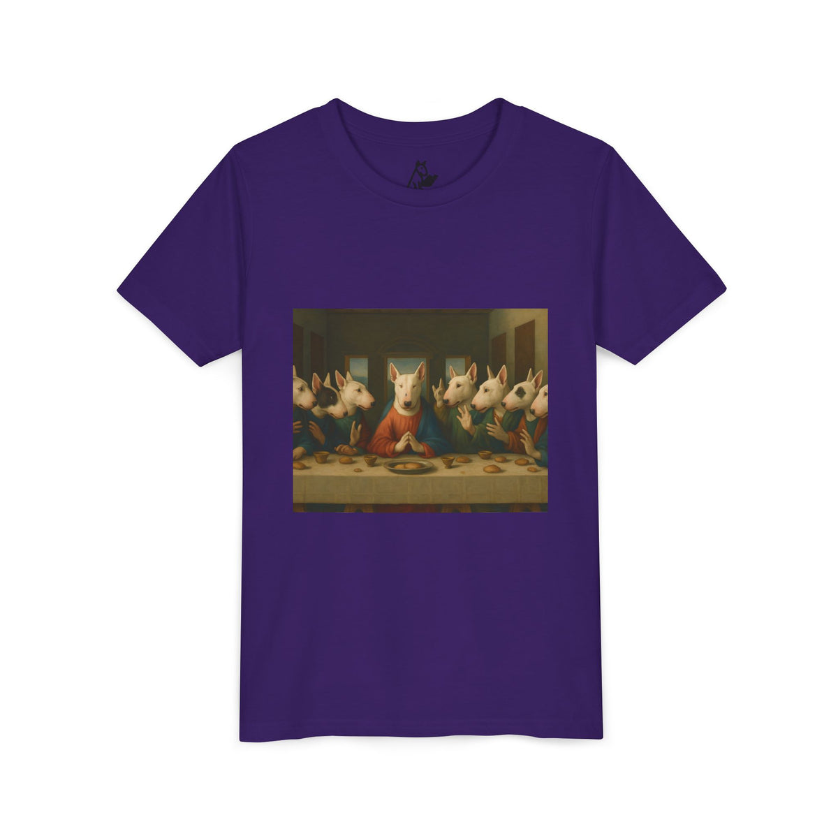 Bull Terrier The Last Supper — after Leonardo da Vinci, 1498 | Youth Tee