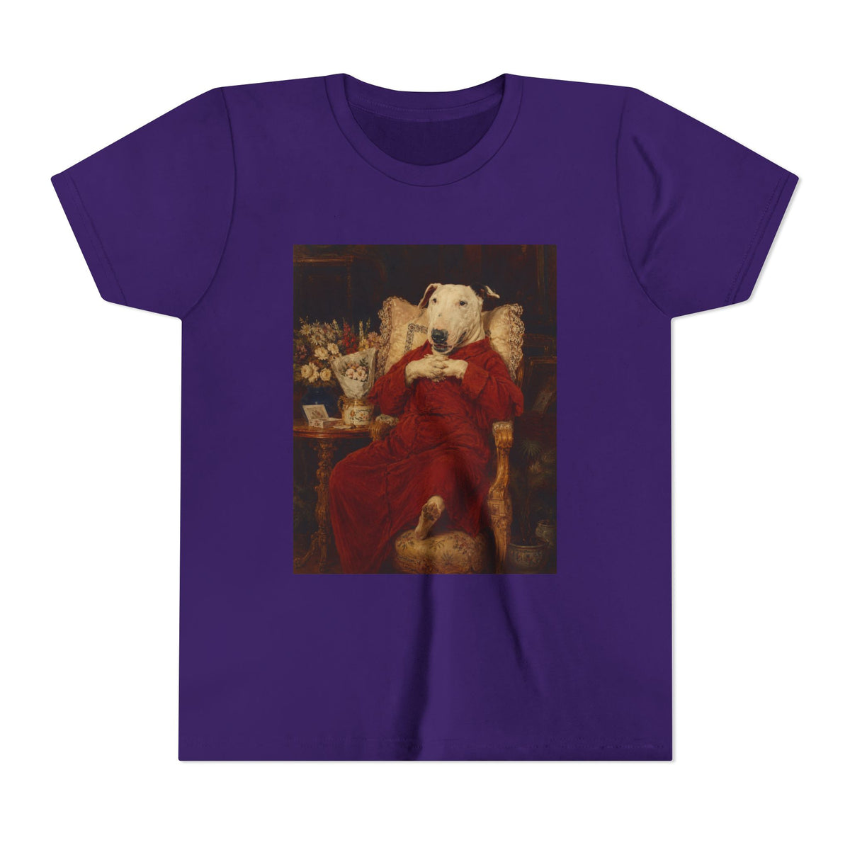 Bull Terrier A Happy Birthday — after Antonio Casanova y Estorach, c.1890 | Youth Tee