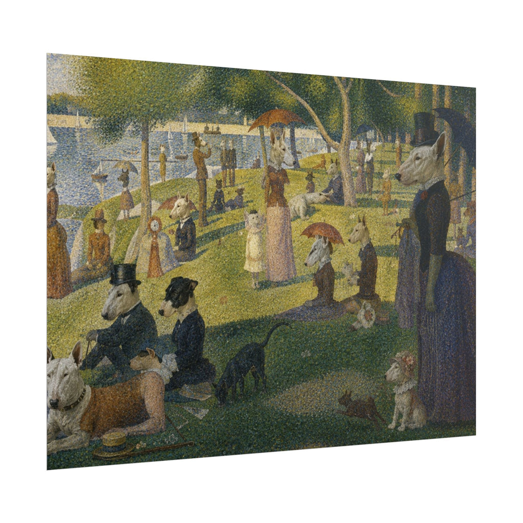 Bull Terrier A Sunday Afternoon on La Grande Jatte — after Georges Seurat, 1886 | Print