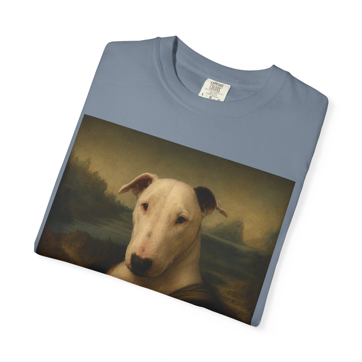 Bull Terrier Mona Lisa — after Leonardo da Vinci, c.1503 | Garment-Dyed Tee