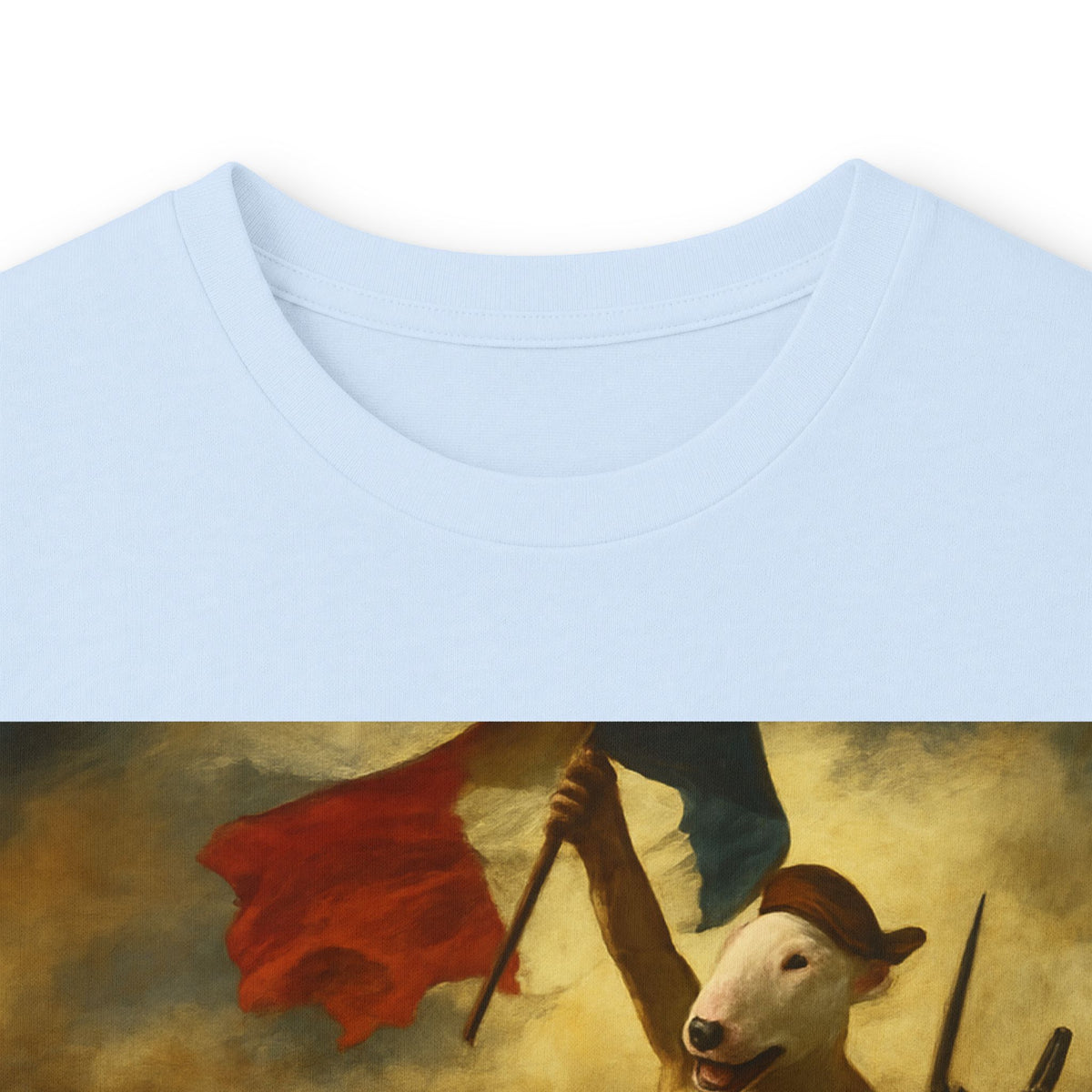 Bull Terrier Liberty Leading The People — after Eugene Delacroix, 1830 | Long Sleeve