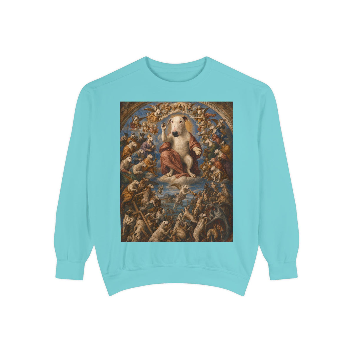 Bull Terrier The Last Judgement — after Michelangelo, 1541 | Crewneck