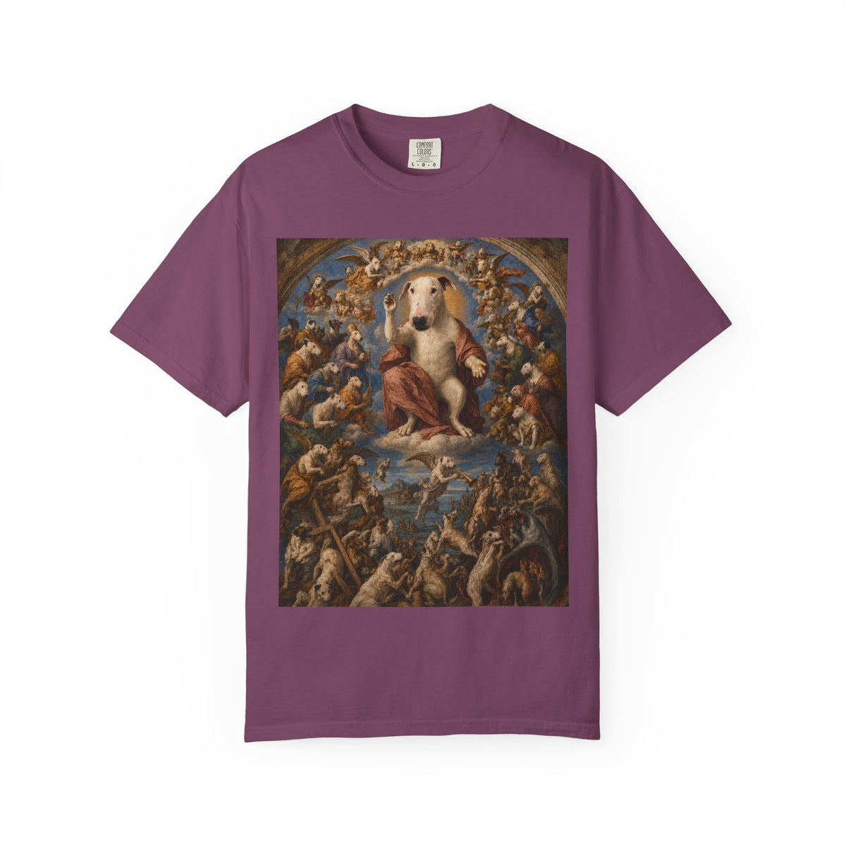 Bull Terrier The Last Judgement — after Michelangelo, 1541 | Garment-Dyed Tee