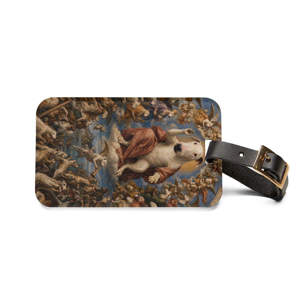 Bull Terrier The Last Judgement — after Michelangelo, 1541 | Luggage Tag