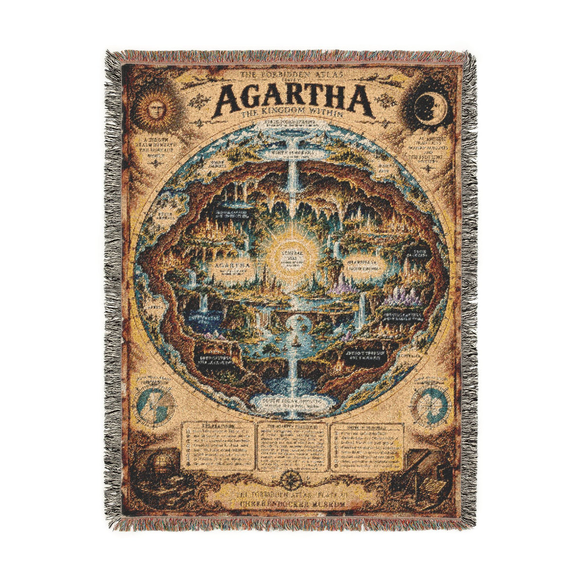 Agartha, The Forbidden Atlas Plate VI | Blanket