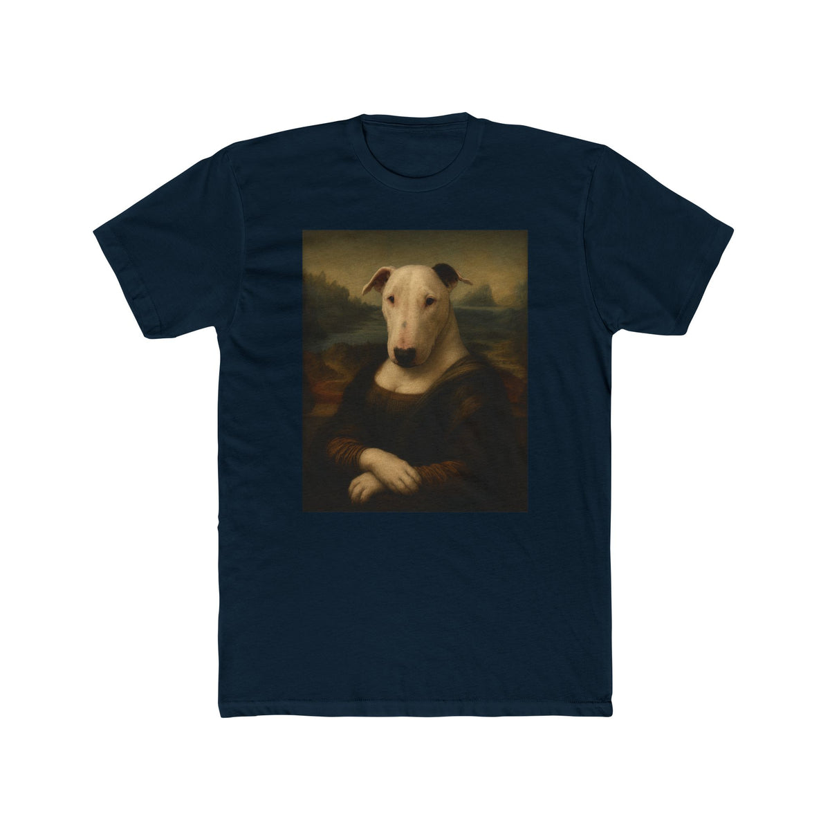 Bull Terrier Mona Lisa — after Leonardo da Vinci, c.1503 | Tee