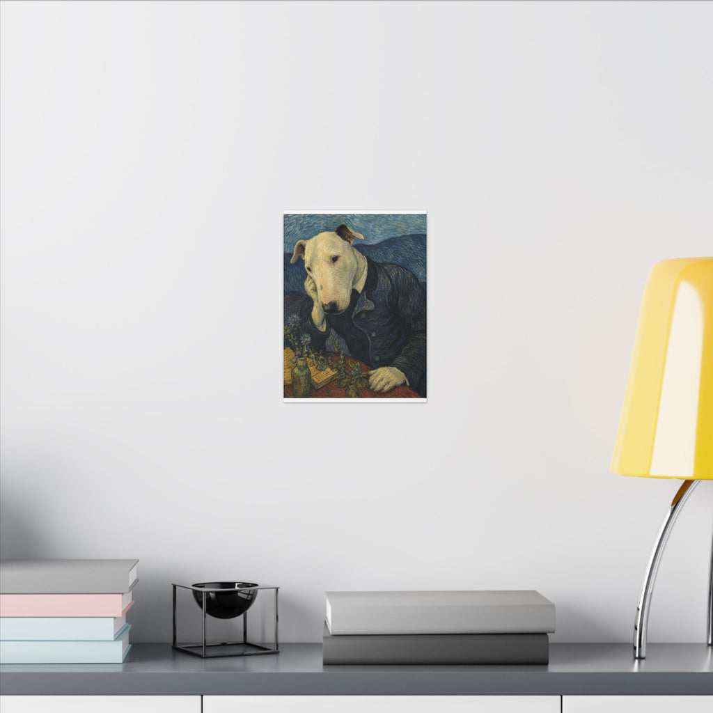 Bull Terrier Portrait of Doctor Gachet — after Vincent van Gogh, 1890 | Canvas