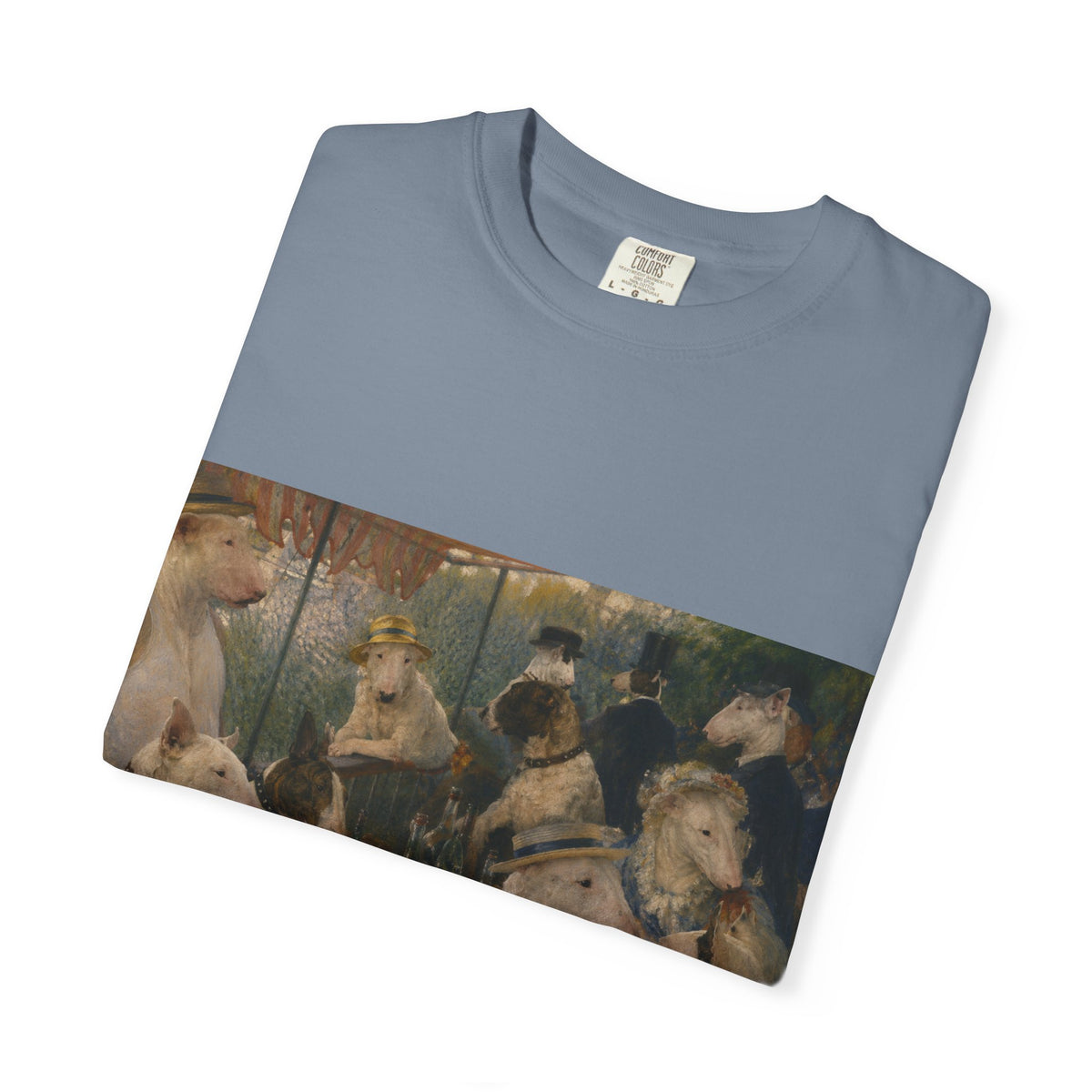 Bull Terrier Luncheon of the Boating Party — after Pierre-Auguste Renoir, 1881 | Garment-Dyed Tee