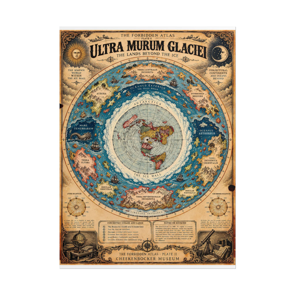Ultra Murum Glaciei, The Forbidden Atlas Plate II | Poster