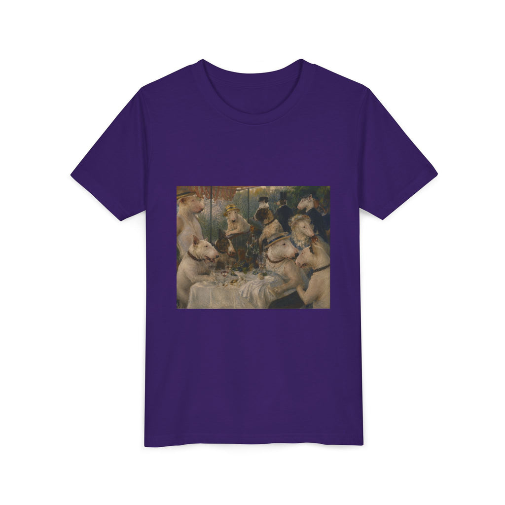Bull Terrier Luncheon of the Boating Party — after Pierre-Auguste Renoir, 1881 | Youth Tee