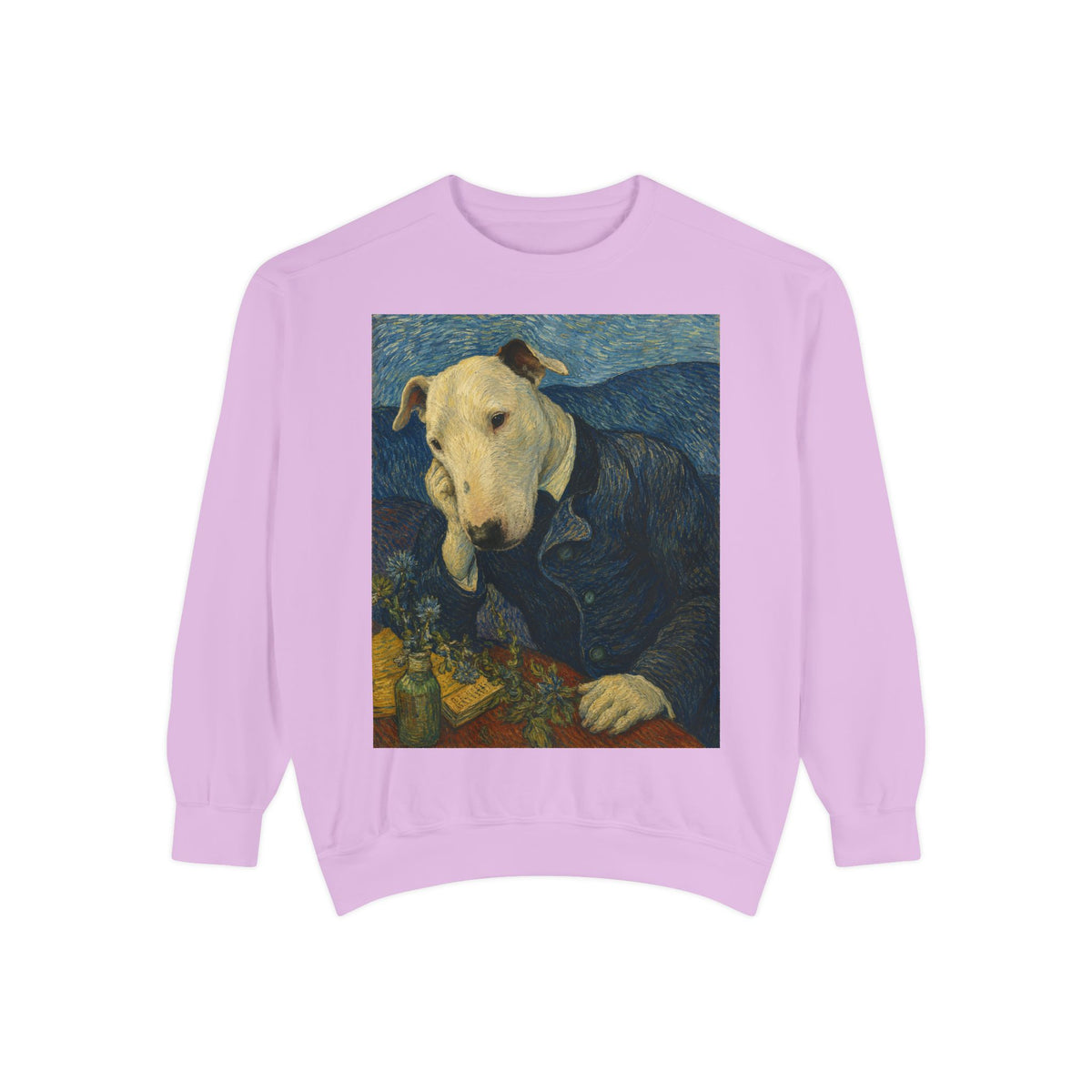 Bull Terrier Portrait of Doctor Gachet — after Vincent van Gogh, 1890 | Crewneck
