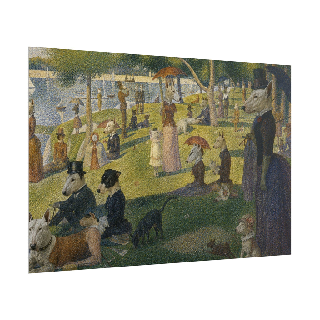 Bull Terrier A Sunday Afternoon on La Grande Jatte — after Georges Seurat, 1886 | Print