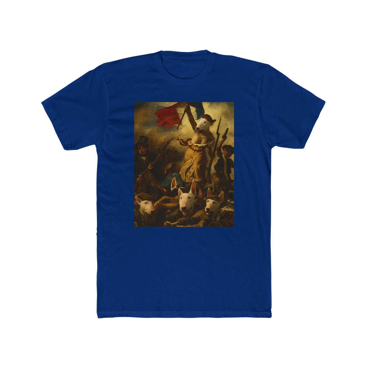 Bull Terrier Liberty Leading The People — after Eugene Delacroix, 1830 | Tee