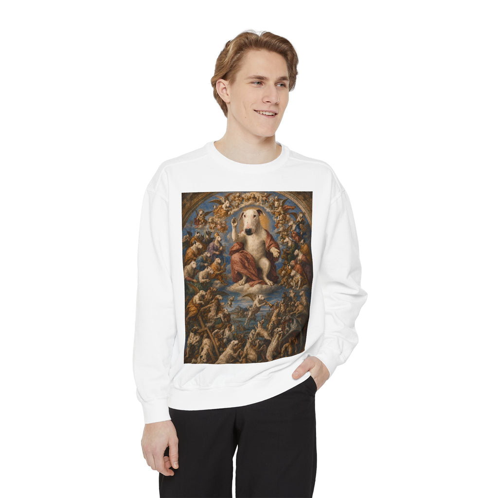 Bull Terrier The Last Judgement — after Michelangelo, 1541 | Crewneck