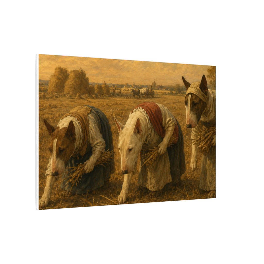 Bull Terrier The Gleaners — after Jean-Francois Millet, 1857 | Canvas