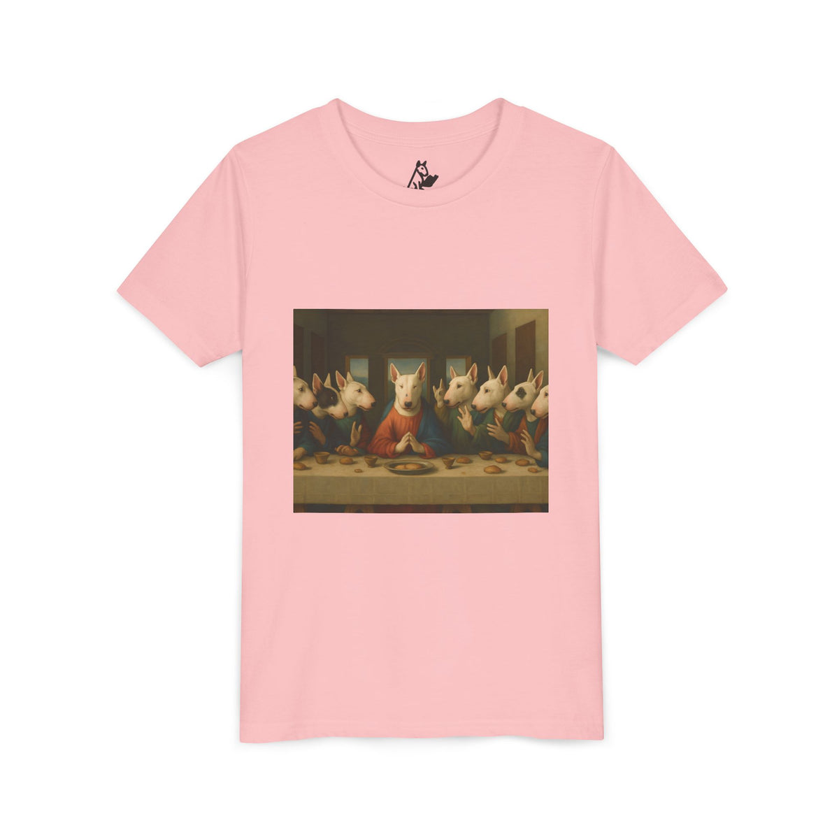 Bull Terrier The Last Supper — after Leonardo da Vinci, 1498 | Youth Tee